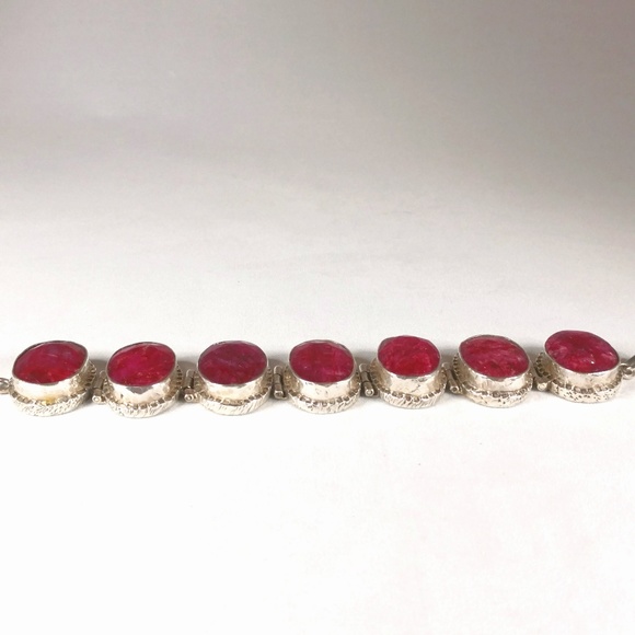 Newport Ruby Bracelet in 14k Gold (July) Opaque Ruby Bracelet
